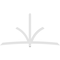 Ekena Millwork Davenport Architectural Grade PVC Gable Bracket, 108"W x 58 1/2"H x 2"D x 4"F, 13/12 Pitch GBP108X59X0204DAV00 - alternate 2
